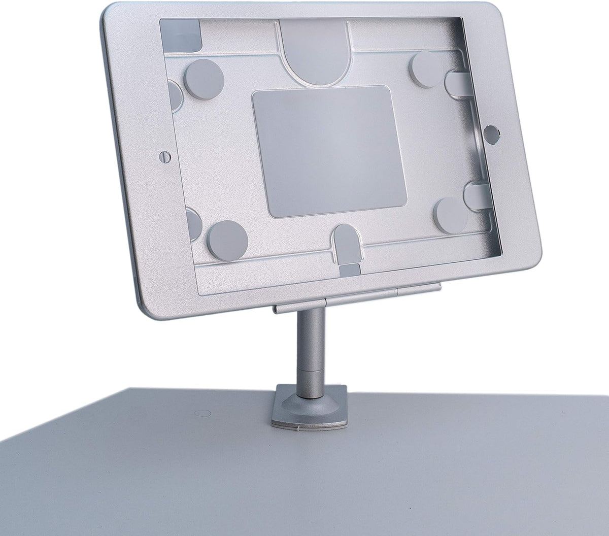 SYSTEM-S Stangen Halterung mit Schloss Befestigung aus Metall in Grau für iPad Pro 10,5" - DREIKS