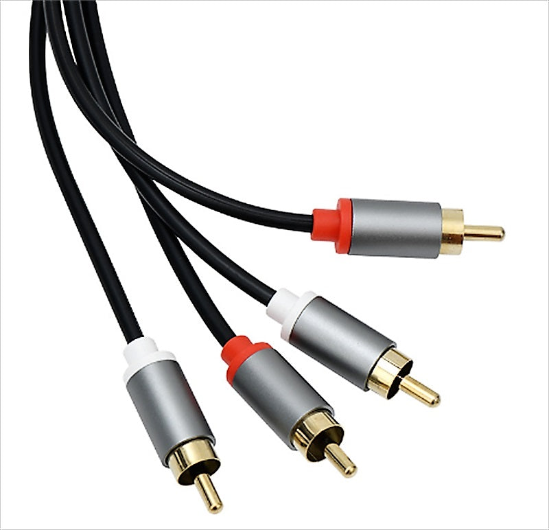 RCA Male to RCA Male Cable Cinch Cable Audio Gold Plated