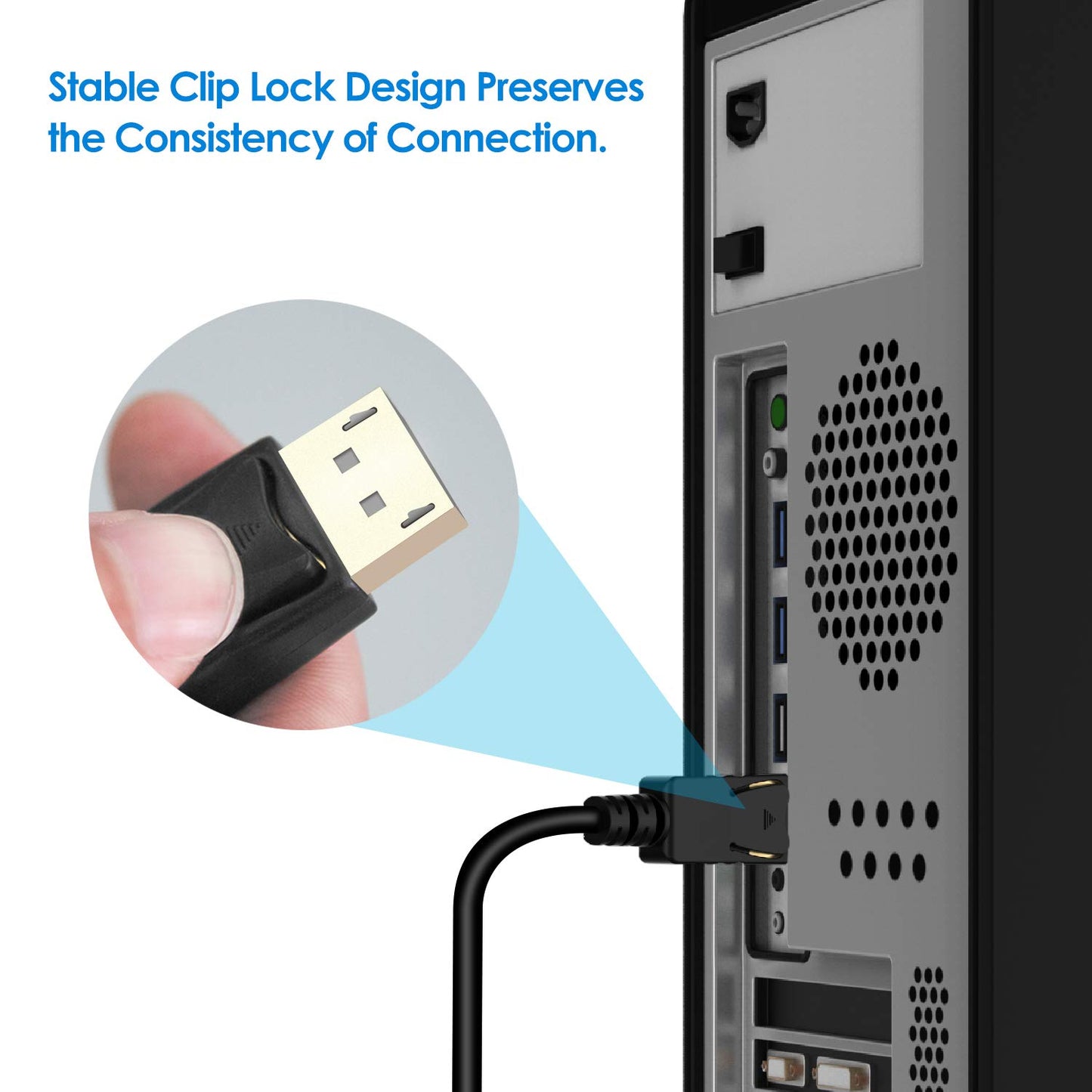 DP-Stecker auf HDMI-Stecker-Kabelkonverter DisplayPort auf HDMI 4Kx2K Thunderbolt 3D vergoldet