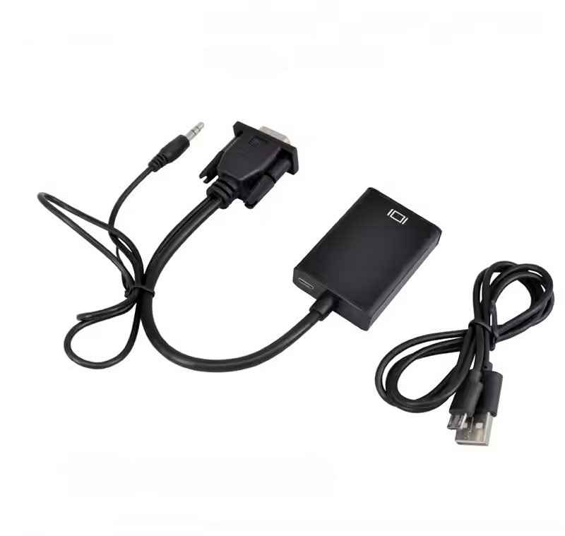 VGA auf HDMI Adapter mit Audio Full HD 1080p VGA zu HDMI Konverter PC Laptop - DREIKS