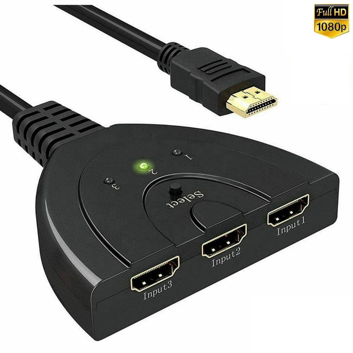 3-in-1-out HDMI Switch Full HD 1080p or Ultra HD 4K