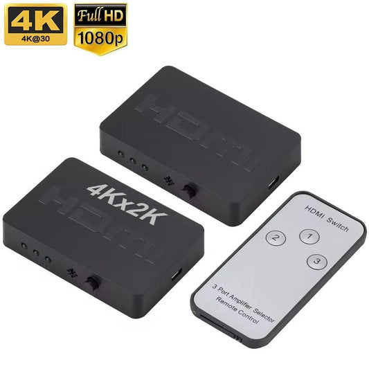 3-in-1-out HDMI Switch 4K Ultra HD 4K@30Hz or 1080p@60Hz