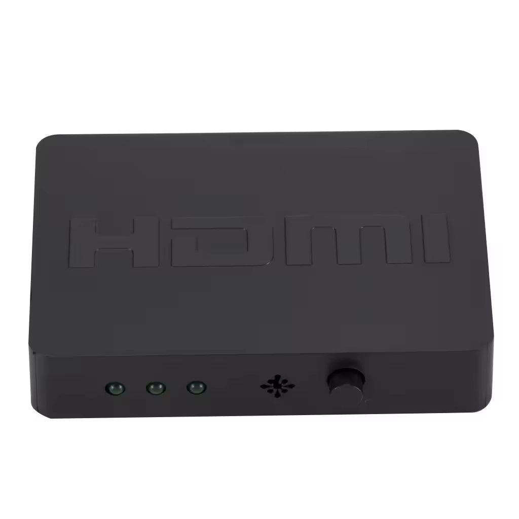 3-in-1-out HDMI Switch Umschalter Fernbedienung Ultra HD 4K oder Full HD 1080p - DREIKS