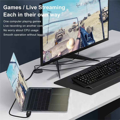 Video Capture Card HDMI USB 4K 1080p Live Video Streaming Game Recorder USB-C - DREIKS