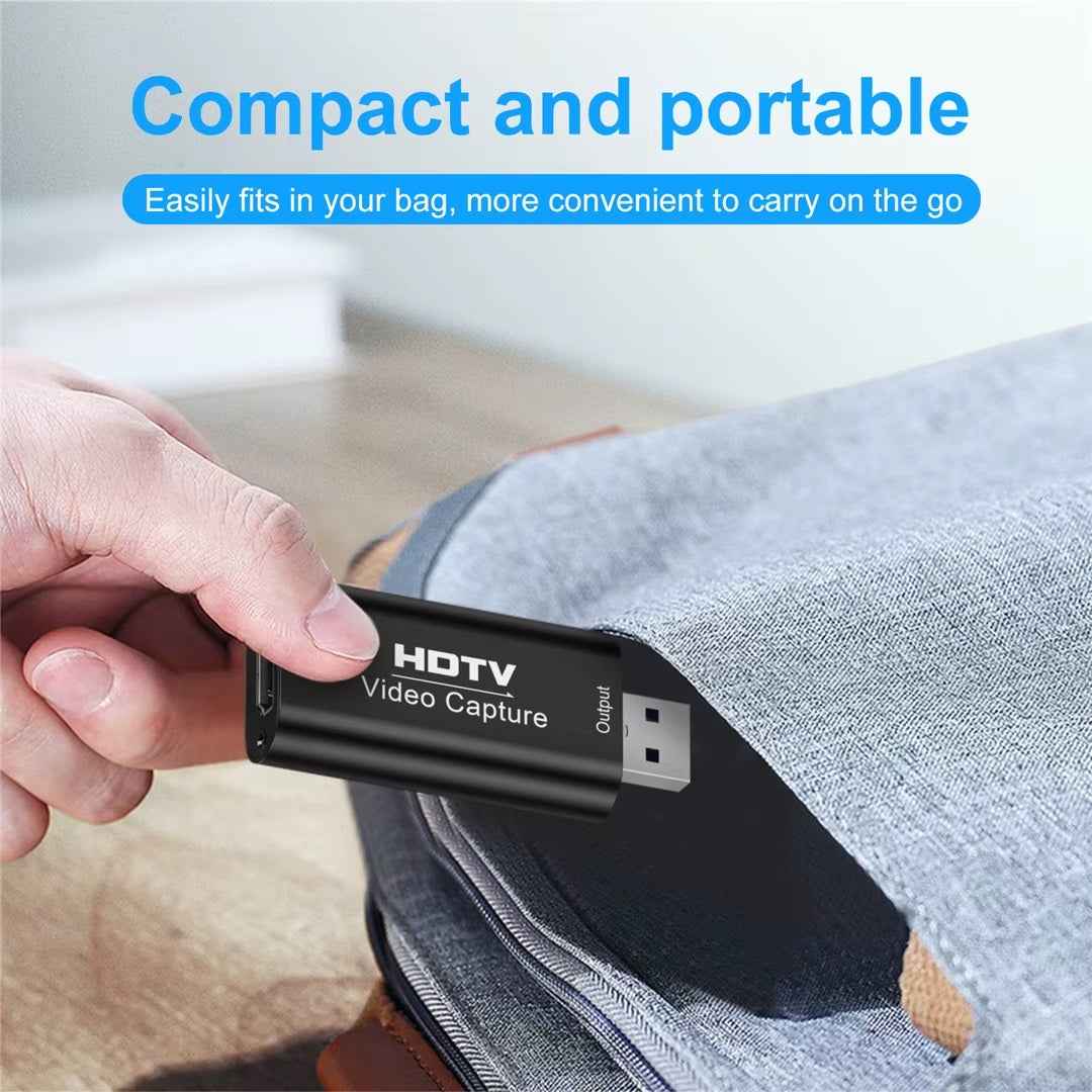 Video Capture Card HDMI USB 4K 1080p Live Video Streaming Game Recorder USB-C - DREIKS
