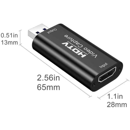 Video Capture Card HDMI USB 4K 1080p Live Video Streaming Game Recorder USB-C - DREIKS