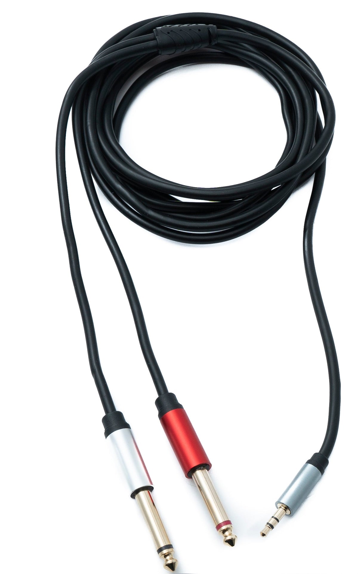 SYSTEM-S Y Audio Cable 3 m Stereo TRS 3.5 mm plug to 2x 6.35 mm jack TS plug