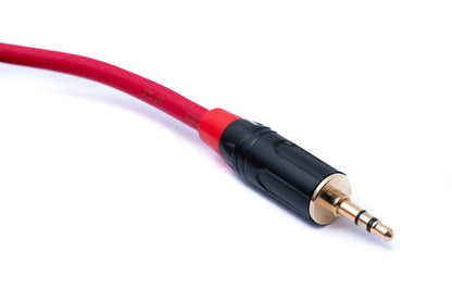 SYSTEM-S Audio Cable 3 m 3.5 mm jack plug to XLR socket in red