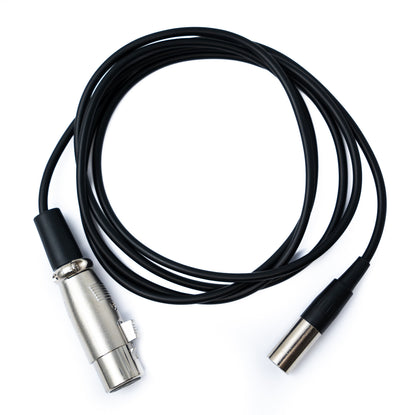 SYSTEM-S Audio Cable 150cm Mini XLR 3-pin male to XLR 3-pin female Black