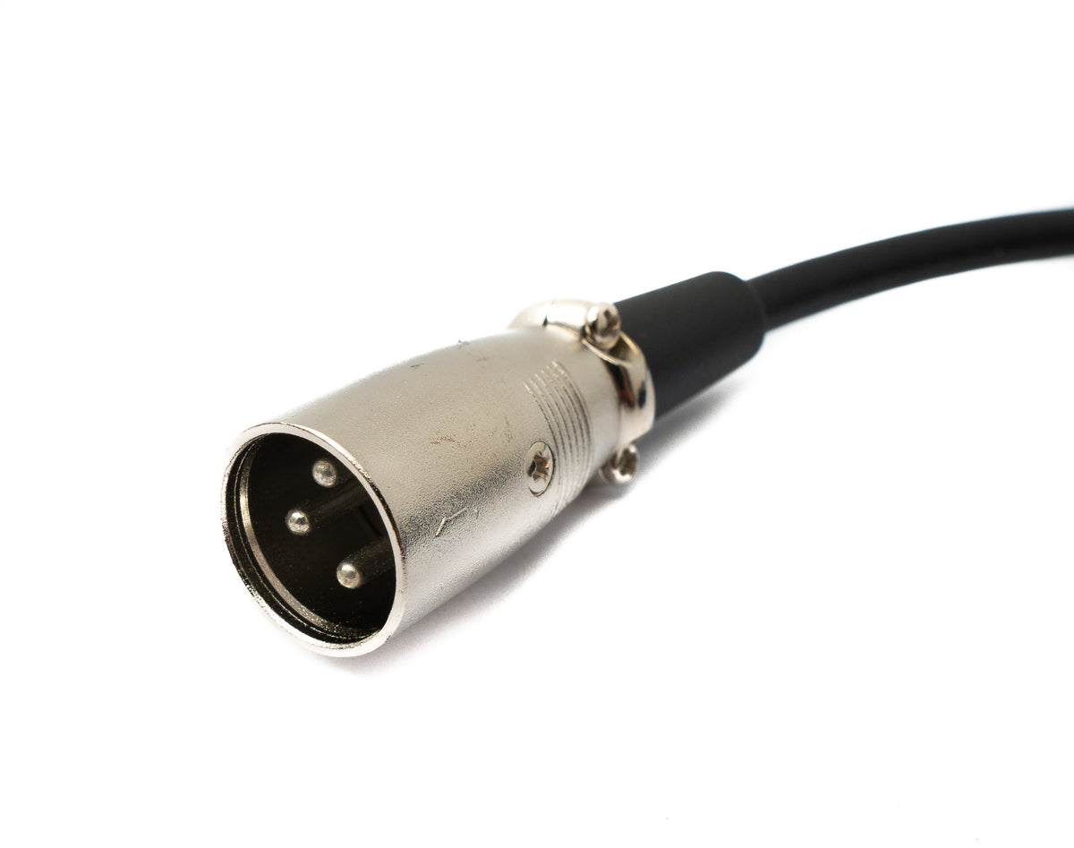 SYSTEM-S Cinch RCA cable 150 cm plug to XLR 3-pin plug 30 VAC in black