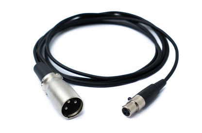 SYSTEM-S Audio Cable 150cm Mini XLR 3-pin female to XLR 3-pin male Black