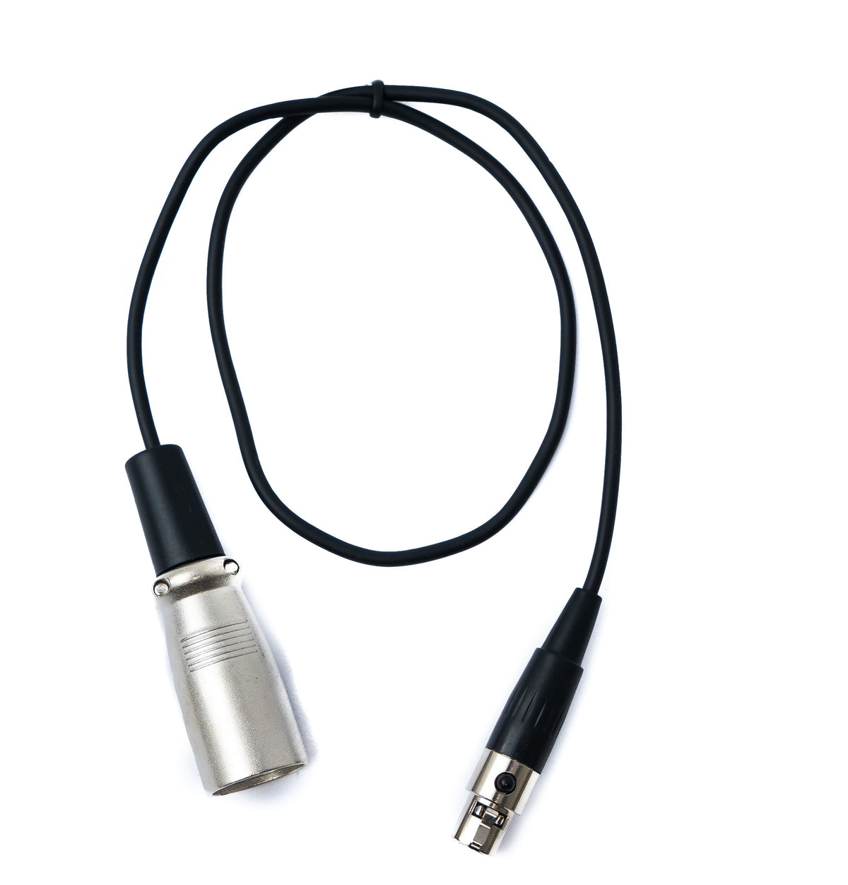 SYSTEM-S Audio Kabel 50 cm Mini XLR 3 polig Buchse zu XLR 3 polig Stecker Schwarz - DREIKS