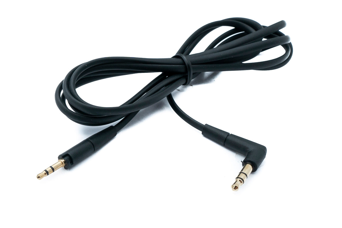 SYSTEM-S Audio Jack Cable 150 cm 3.5 mm TRS Male to Male Angled AUX Black
