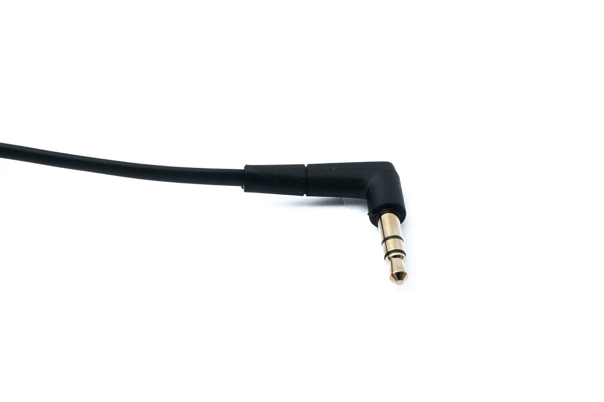 SYSTEM-S Audio Jack Cable 150 cm 3.5 mm TRS Male to Male Angled AUX Black
