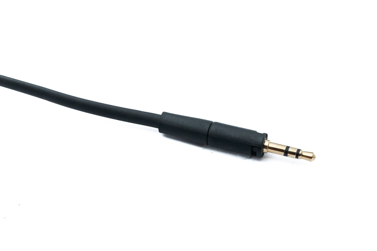 SYSTEM-S Audio Jack Cable 150 cm 3.5 mm TRS Male to Male Angled AUX Black