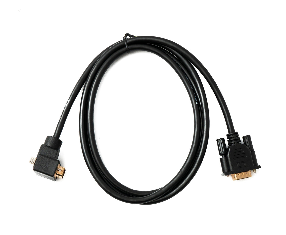 SYSTEM-S D Sub15 cable 150 cm HD VGA 15 pin male to male DB15 angled up angled