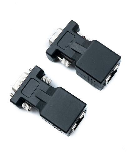 SYSTEM-S Ethernet VGA over IP converter VGA plug &amp; socket to LAN RJ45 socket 20m range