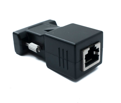 SYSTEM-S Ethernet VGA over IP converter VGA plug &amp; socket to LAN RJ45 socket 20m range