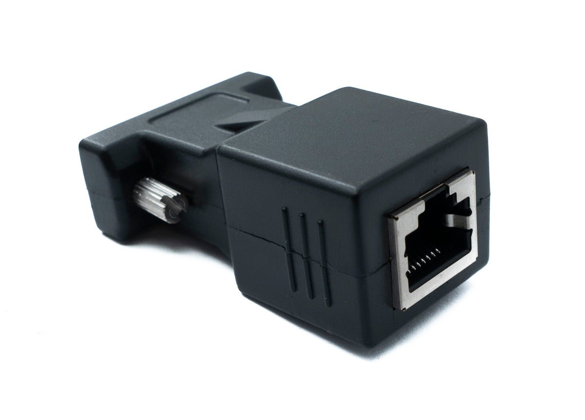 SYSTEM-S Ethernet VGA over IP converter VGA plug &amp; socket to LAN RJ45 socket 20m range