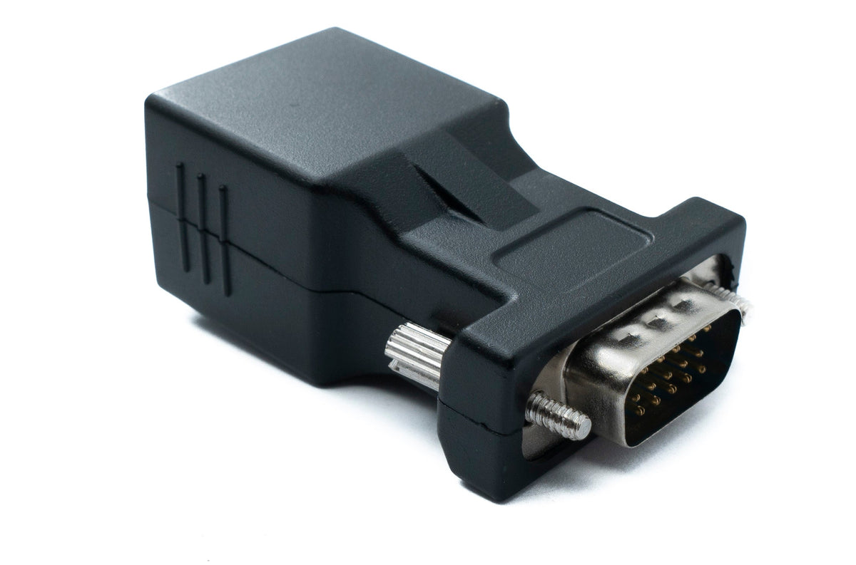 SYSTEM-S Ethernet VGA over IP converter VGA plug &amp; socket to LAN RJ45 socket 20m range