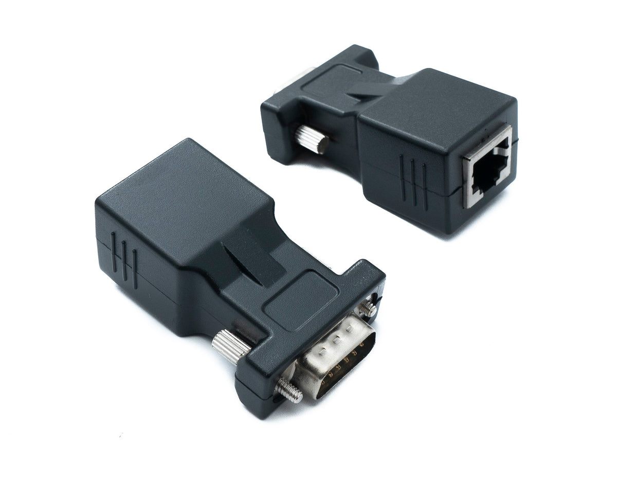 SYSTEM-S Ethernet VGA over IP converter 2x VGA plug to LAN RJ45 socket 20m range