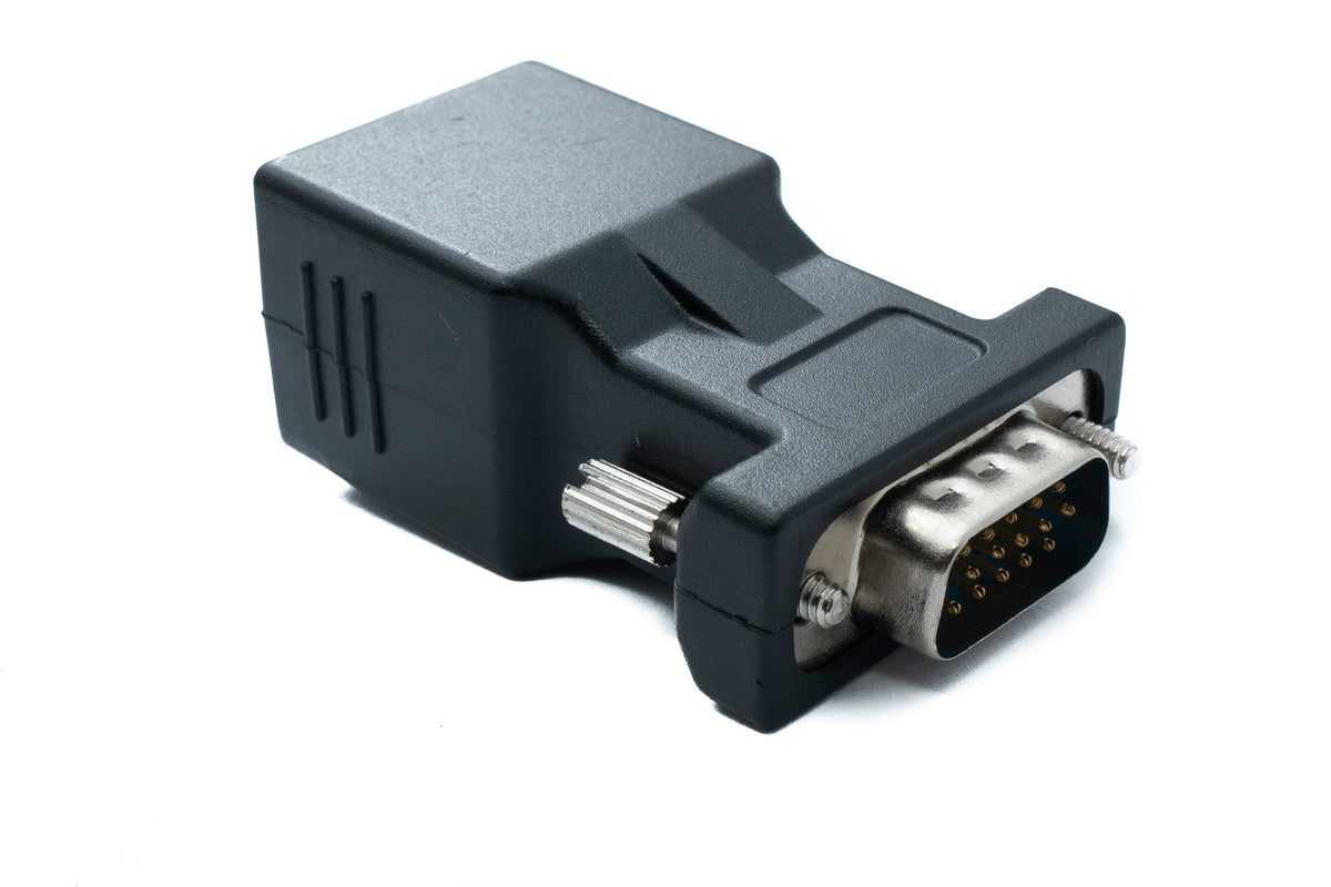 SYSTEM-S Ethernet VGA over IP converter 2x VGA plug to LAN RJ45 socket 20m range