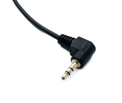 SYSTEM-S Audio Cable 180 cm Stereo TRS 6.35 mm jack plug to 3.5 mm plug angled