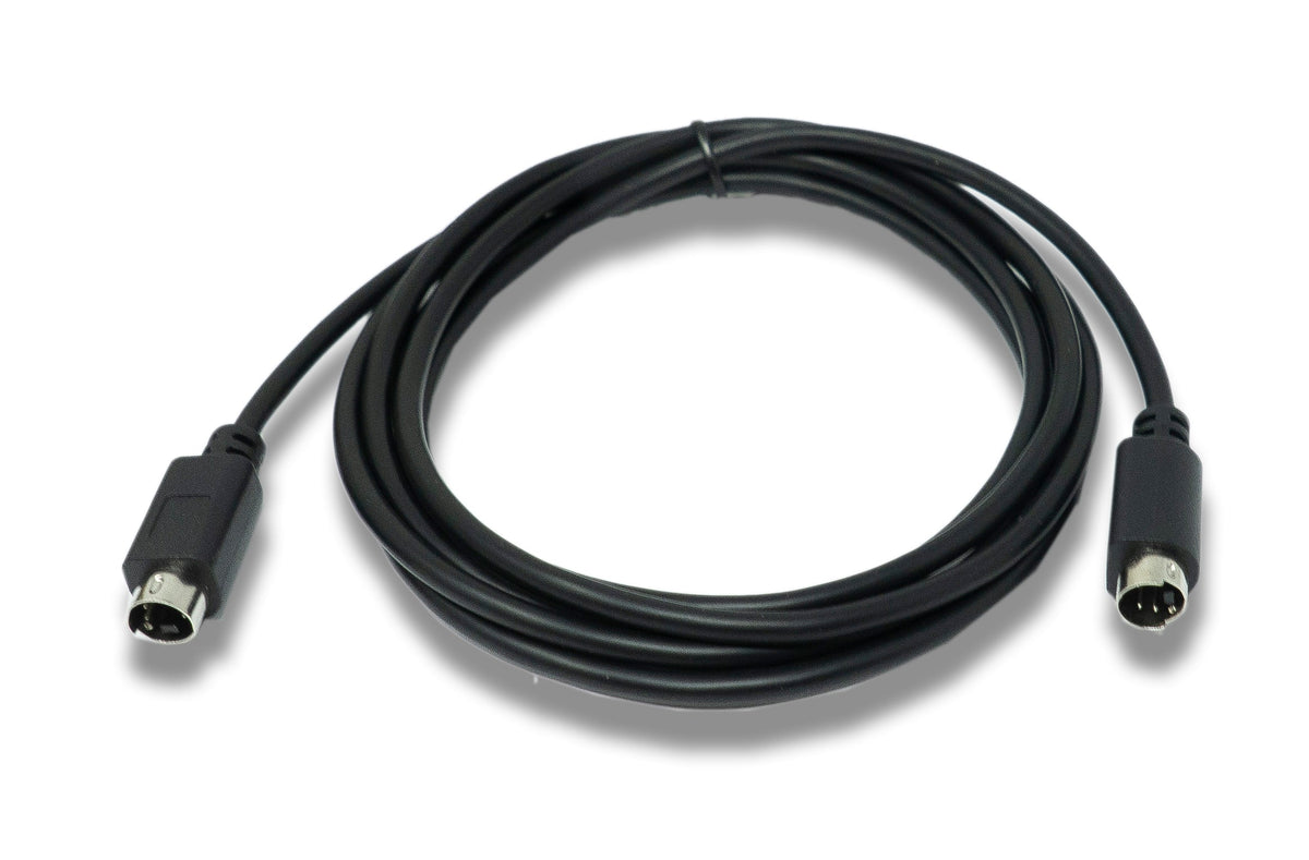 S-Video Kabel 3 m Din 4 Pin Stecker zu Stecker in Schwarz | System-S