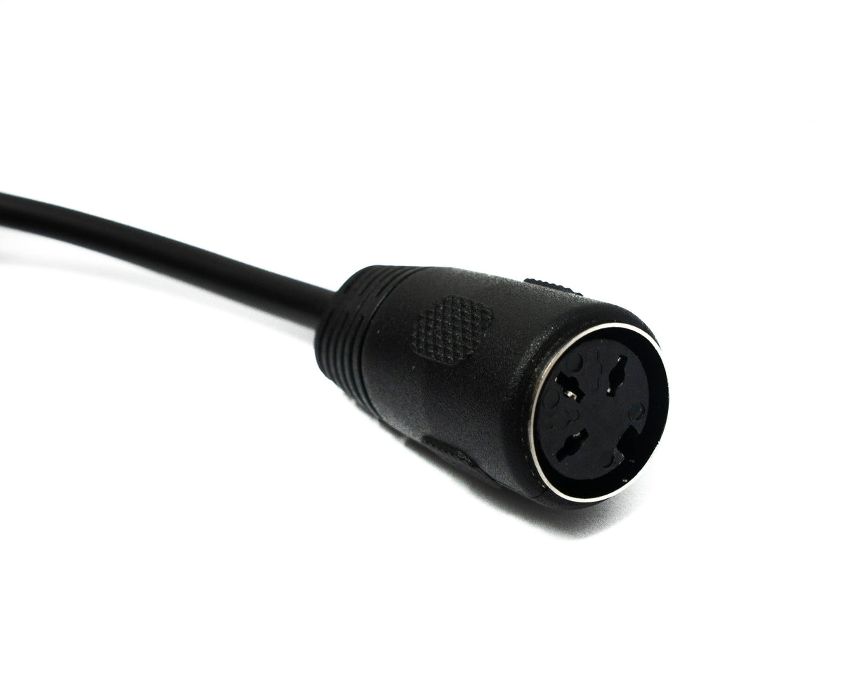 SYSTEM-S S-Video cable 150 cm Din 3 pin male to female in black