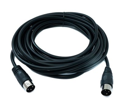 SYSTEM-S S-Video cable 5 m Din 3 pin male to male black