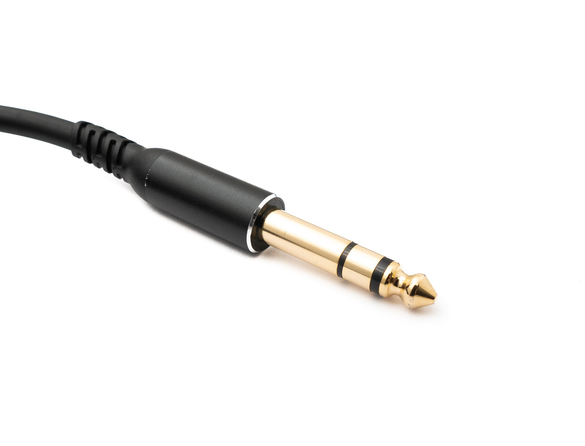 SYSTEM-S Audio Cable 100 cm 6.35 mm jack plug to XLR 3 pin socket in black