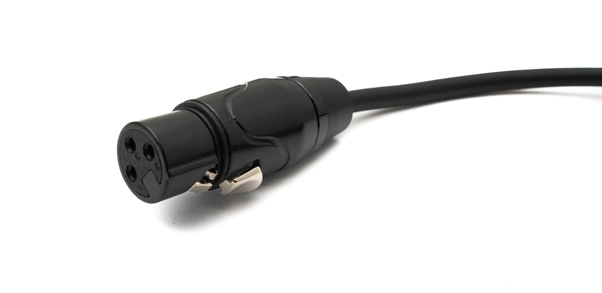 SYSTEM-S Audio Cable 100 cm 6.35 mm jack plug to XLR 3 pin socket in black