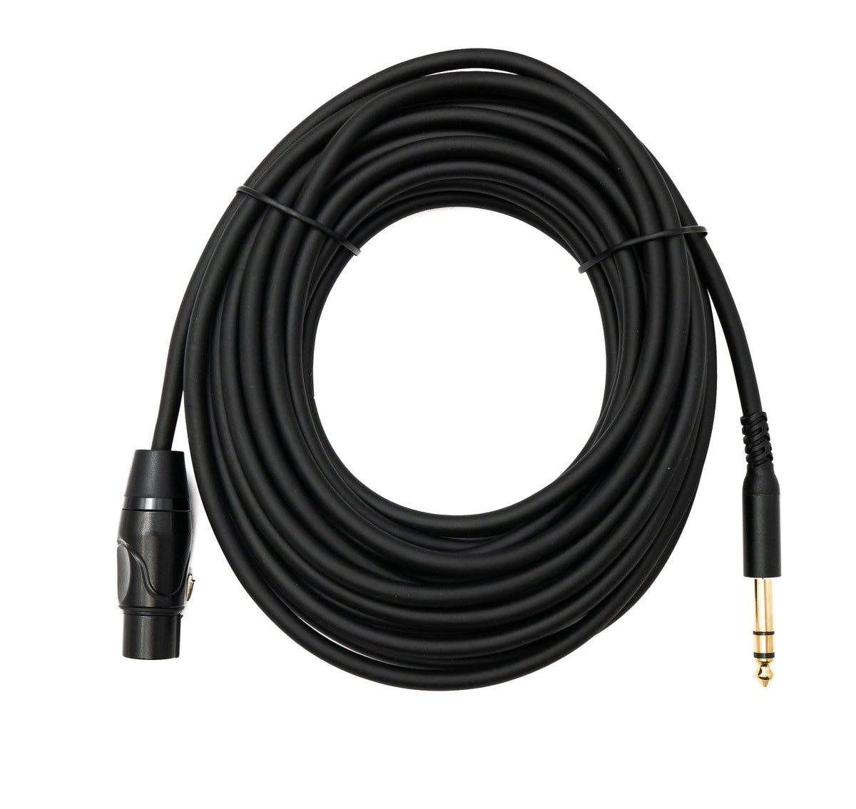SYSTEM-S Audio Cable 10 m 6.35 mm jack plug to XLR 3 pin socket in black
