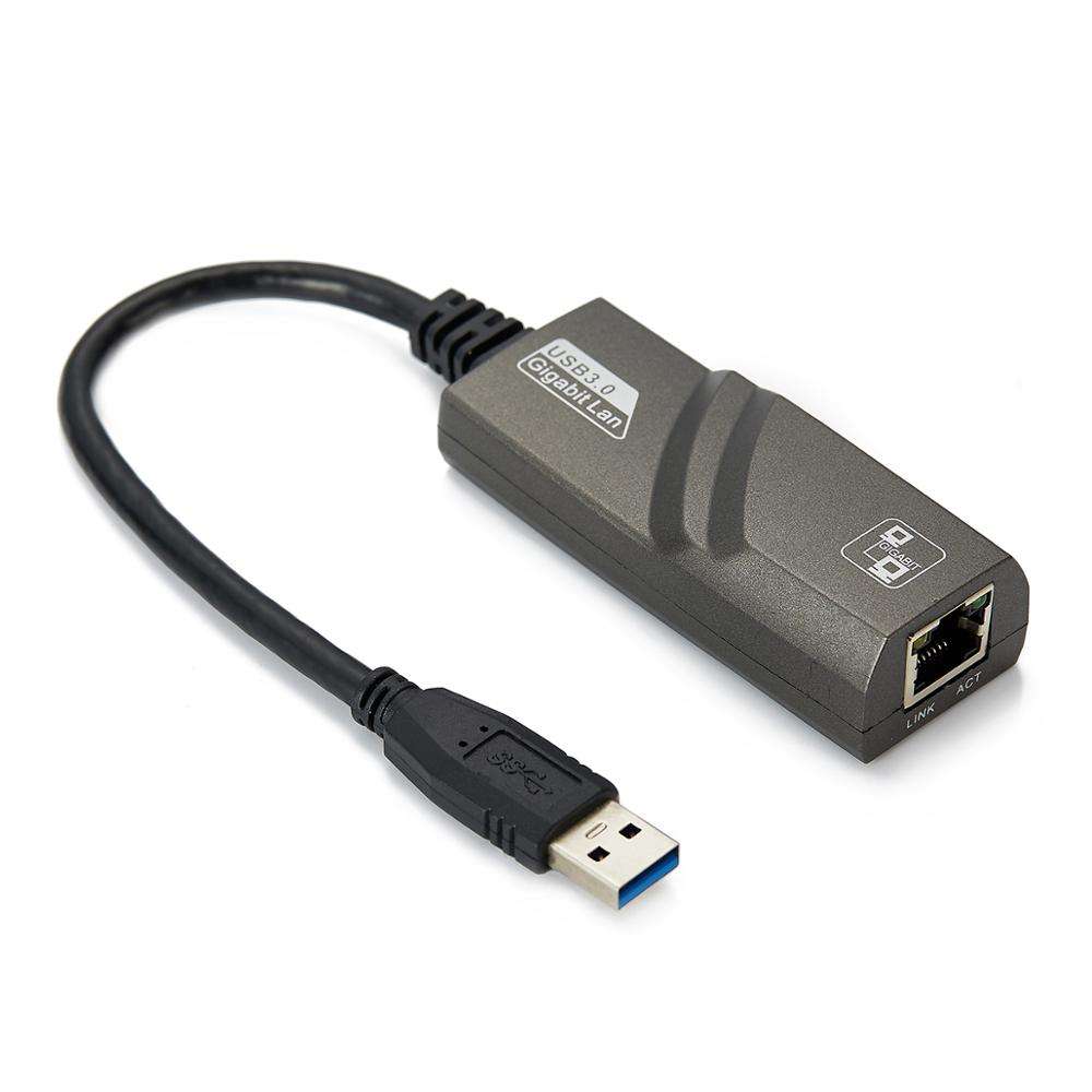 10/100/1000 Mbit/s Gigabit-Ethernet-USB3.0-zu-RJ45-Netzwerkadapter USB-LAN-Adapter