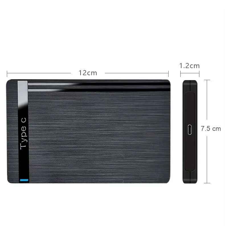 Externes Festplattengehäuse 2.5 Zoll USB 3.1 USB-C SATA HDD SSD Case Gehäuse - DREIKS