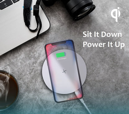 15W Wireless Charger Pad Qi Ladegerät Induktive Ladestation