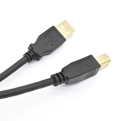 Printer Cable USB 2.0 Scanner Cable USB-A Male to USB-B Male Cable 3m Gold Plated