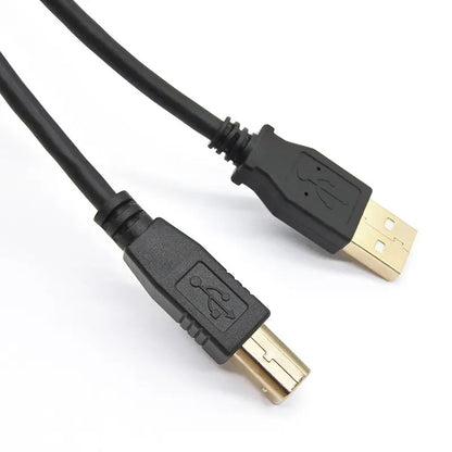 Printer Cable USB 2.0 Scanner Cable USB-A Male to USB-B Male Cable 3m Gold Plated