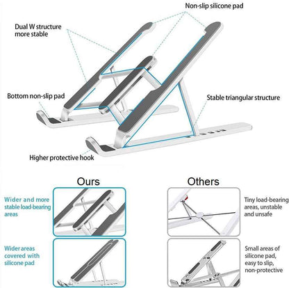 Laptop Ständer Tablet Ständer Notebook Ständer Stand Halter Kunststoff+Aluminium - DREIKS