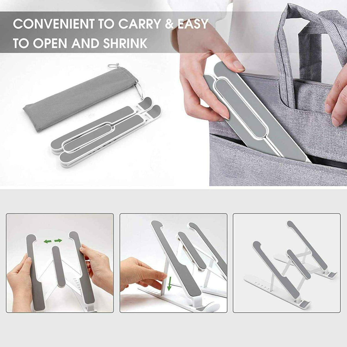 Laptop Ständer Tablet Ständer Notebook Ständer Stand Halter Kunststoff+Aluminium - DREIKS