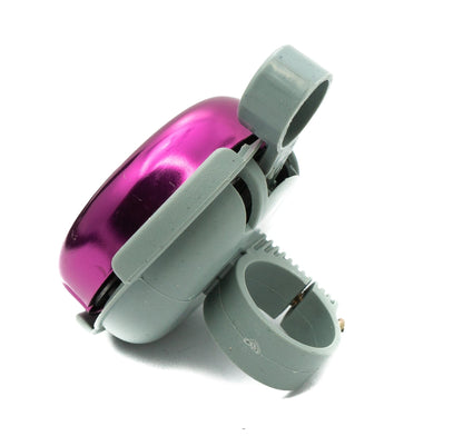 SYSTEM-S bicycle bell shiny in retro look made of aluminum in purple