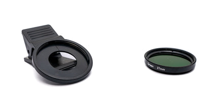 Farbfilter Grün 37 mm Linse Farbe mit Clip für Smartphones in Schwarz | System-S