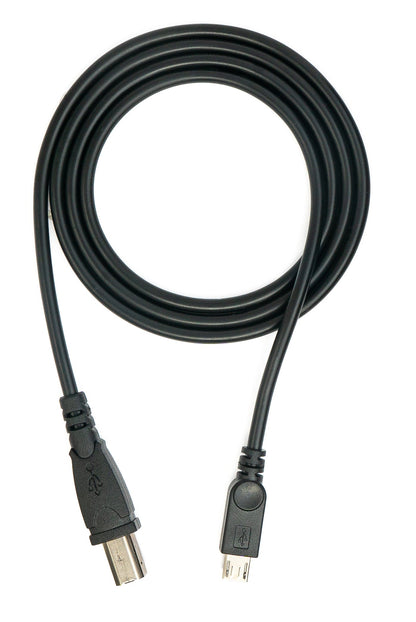 USB 2.0 Kabel 100 cm Typ B Stecker zu Micro B Stecker in Schwarz | System-S