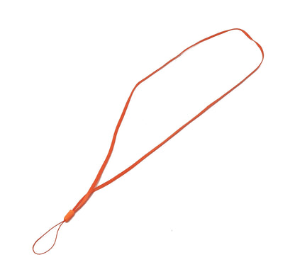 5x Halsband Umhängeband Trageband in Orange für Smartphone MP3 Player | System-S