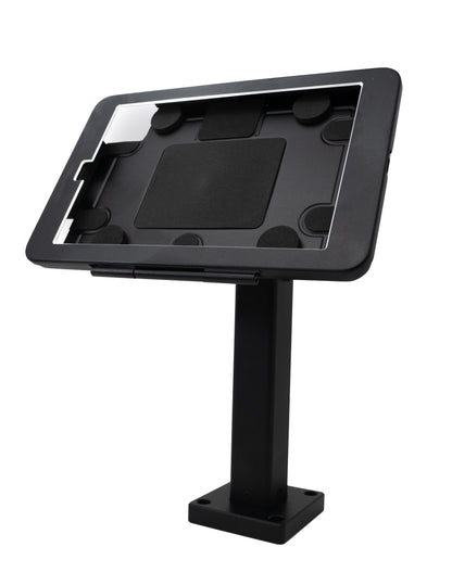 Wandhalterung 360° Tischständer abschließbar für iPad Mini 6 (2021) in Schwarz | System-S