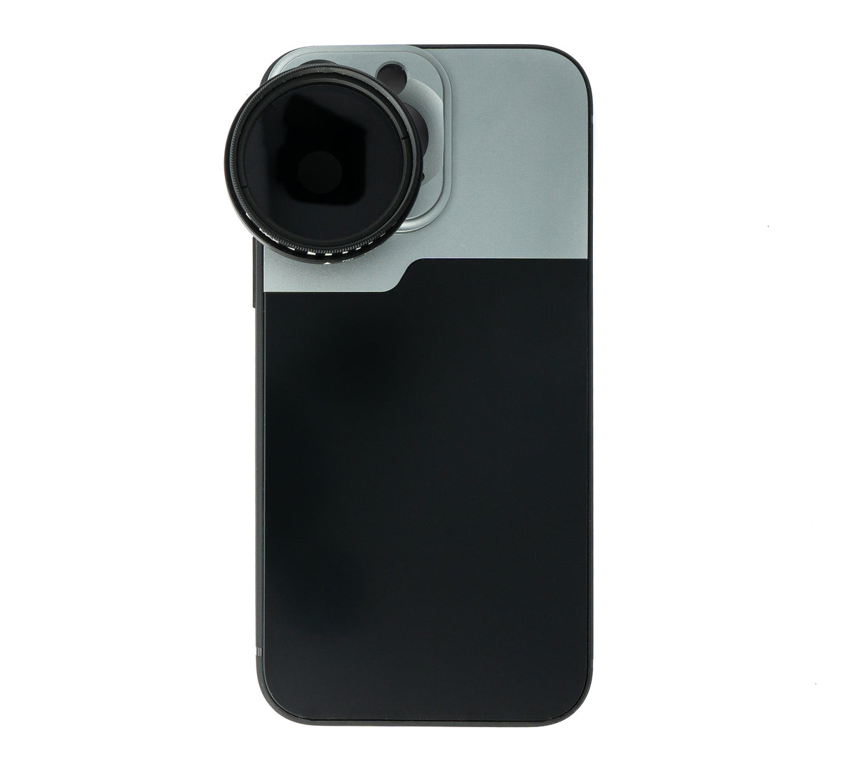 SYSTEM-S ND Vario Filter 37 mm 2 to 4000 Neutral Density with Case for iPhone 13 Pro Max