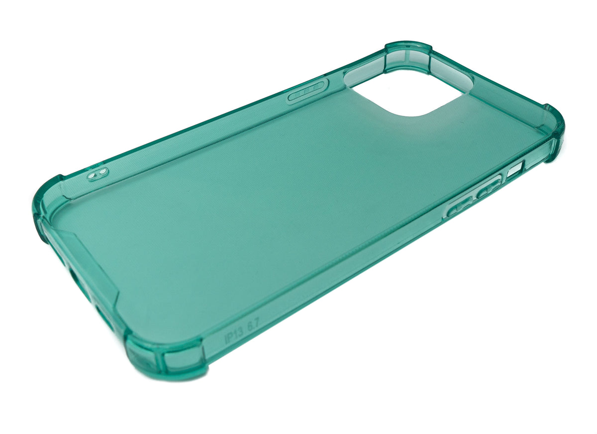Schutzhülle aus Silikon in Grün Transparent Hülle für iPhone 13 Pro Max | System-S