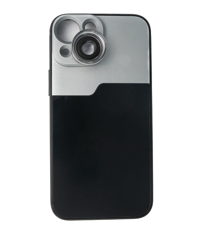 SYSTEM-S Macro Lens 30x Microscope Filter with Case in Black for iPhone 13 Mini