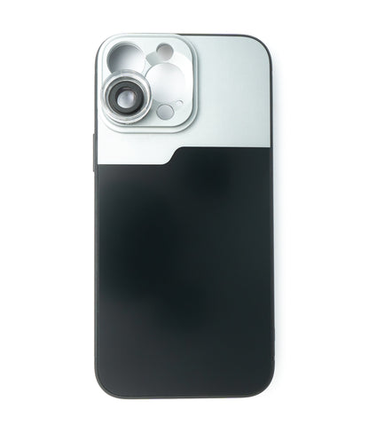 Makro Linse 30x Mikroskop Filter mit Hülle in Schwarz für iPhone 13 Pro Max | System-S