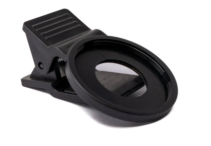 Makro Linse +8 Zoom Close Up Filter mit Clip in Schwarz | System-S